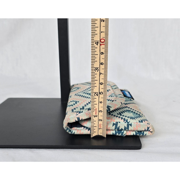 Kavu Tri-Fold Wallet Cotton Pink White Blue Geo Aztec - Picture 13 of 13